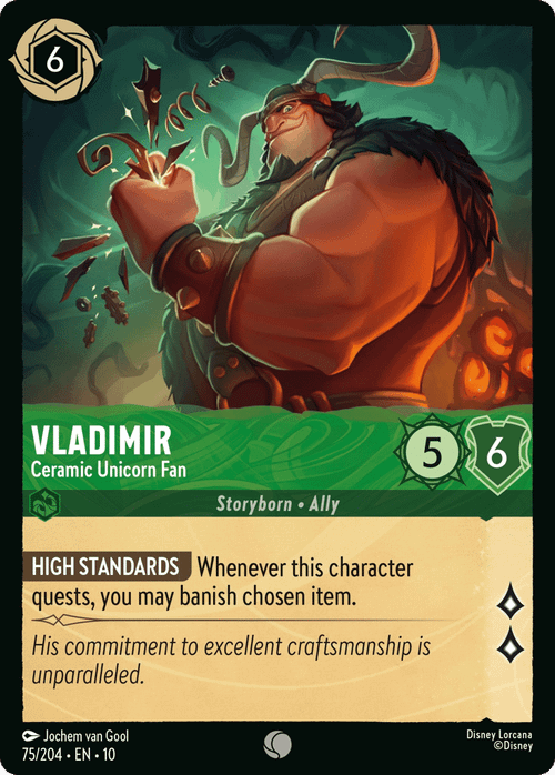 Vladimir - Ceramic Unicorn Fan