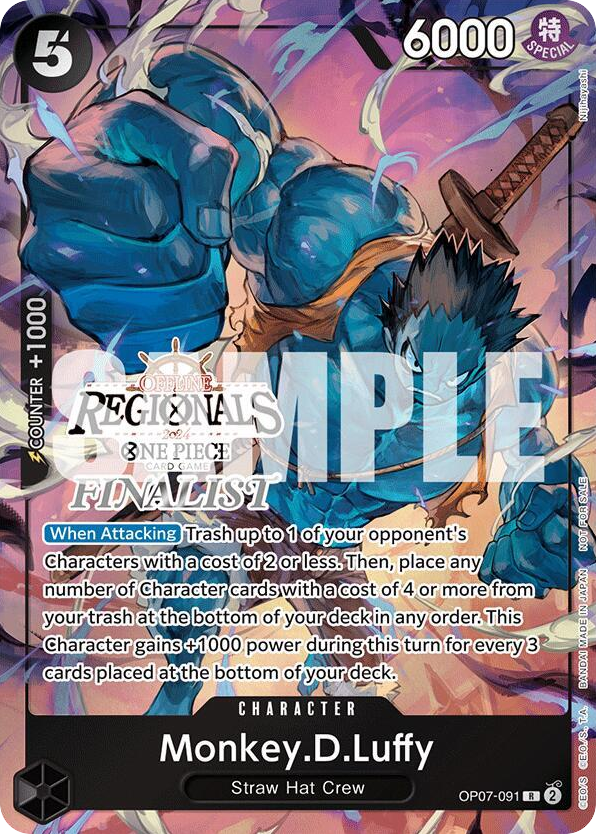 Monkey.D.Luffy (Offline Regional Finalist Stamp)