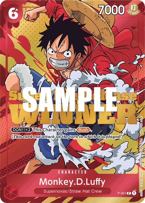 Monkey.D.Luffy (Super Pre-Release Champion Stamp)