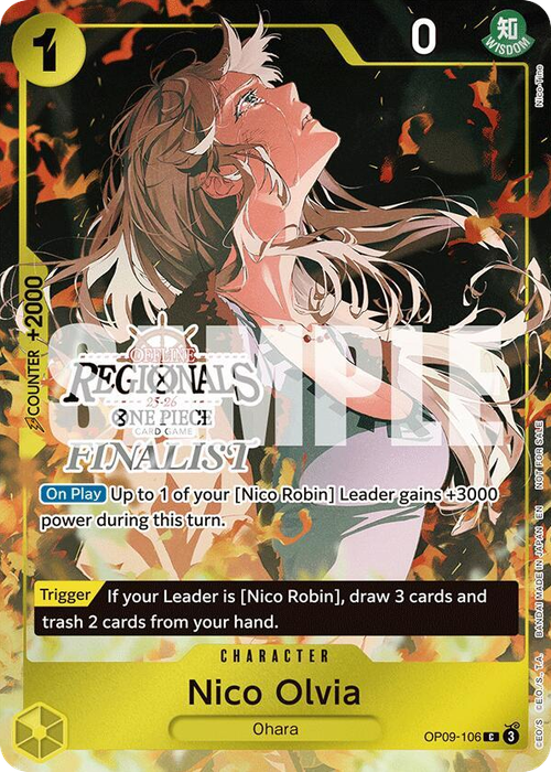 Nico Olvia (Offline Regional Finalist Stamp)